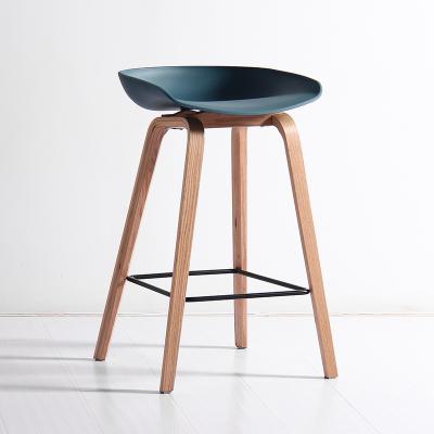 China 2020 modern bar stools legs bentwood plywood legs Silla bar seat barstools restaurant cheap plastic bar furniture modern for sale