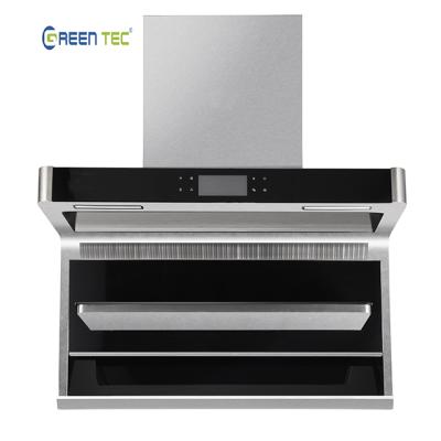 China Commercial Island Heat Fan Restaurant Exhaust Chinese Industrial Commercial Cooking Kitchen Exhaust Smoke Hoods Range Hood for sale