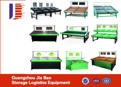 China Fashionable Powder Coated 2 Tier Fruit And Vegetable Display Rack System for sale