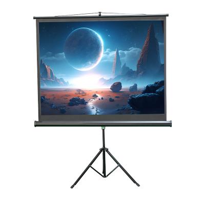 China Excellent Quality White Plastic Tripod Big Bracket Portable Projection Screen for sale