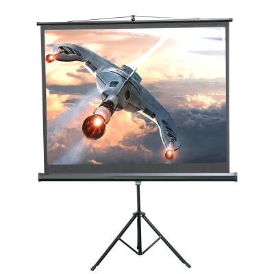 China Custom Tripod Factory Price Portable White Plastic Bracket Projection Screen For Projector for sale