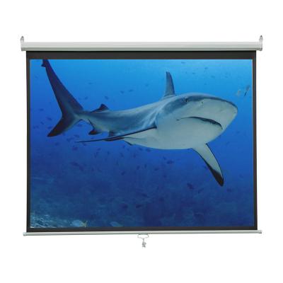 China High Quality 72 Inch Wall Mounted 4:3 Quick Folding Floor Self-lock Rising Projection Screen for sale