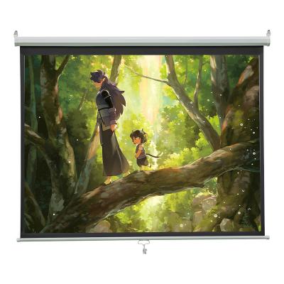 China Factory Price 16:9 Wall Mounted 72 Inch Outdoor Quick Fold Auto-lock Projection Screen for sale