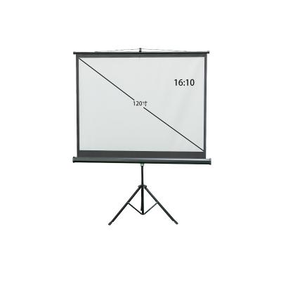 China Portable Projector Screen 120 Inch 16:9 Stand Projection Screen Stand Portable Mobile Triangular Projection Screen Outdoor Camping for sale