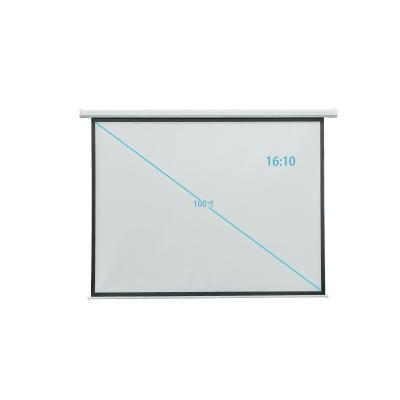 China Electric Projection Screen 16:10 Wall Mounted Remote Control Lifting Projection Screen 100 Inch Electric Screen Home for sale