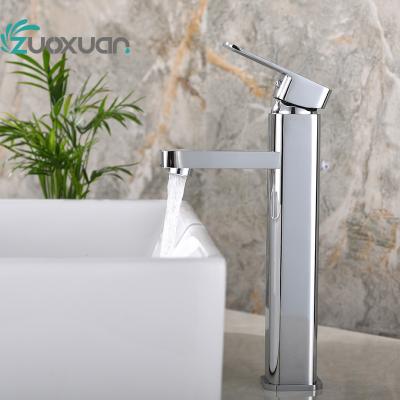 China High Quality Metered Cheap Chrome Square Bathroom Sink Faucet Faucets for sale