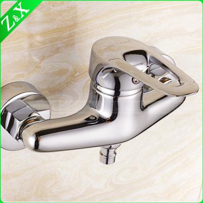 China Thermostatic Brass Shower Faucet Chrome Plating Shower Faucets Modern Single Lever Shower Mixer Tap for sale