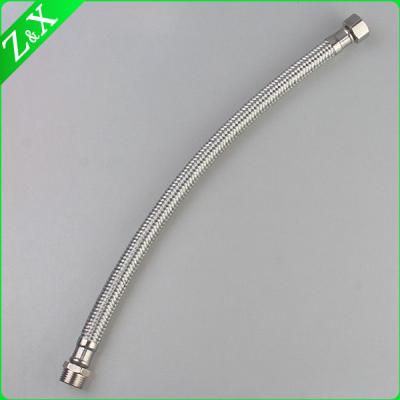 China flexible stainless steel metal braided hose for sinks inlet hose water pipe ZX-202 for sale