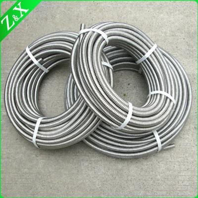 China ZX-302 Stainless Steel Metal Helical Annular Corrugated Flexible Braided Hose for sale