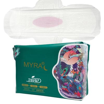 China MYRA OEM/ODM Calcinha New Design Super Absorbent Pads 290mm Anion Free Chip Sanitary Napkins Pads Women for sale