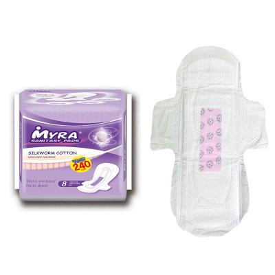 China MYRA Private Label Super Absorbent Natural Women's Anion Sanitary Pads Pads Negative Ion Hygienic Towel for sale