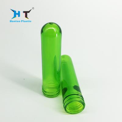 China Beauty Transparent Green Pet Preform , Lightweight Pet Bottle Preform for sale