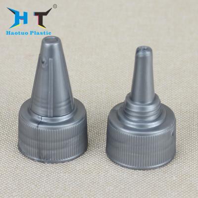 China Small Plastic Push Pull Caps 28mm 32mm For Hair Liquid Dispensing Bottle for sale