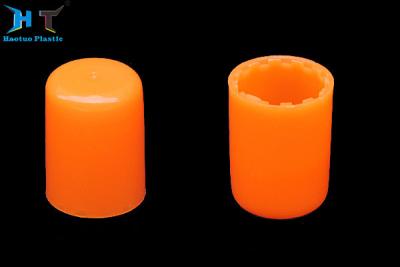 China Solid Orange Plastic Bottle Screw Caps Cosmetic Cream Bottle Screw Lid for sale