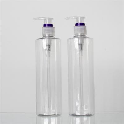 China 300ml Oval Shape Empty Lotion Customized Personal Care Plastic Bottle With Pump for sale