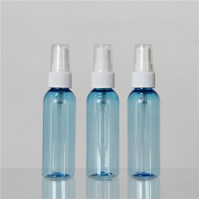 China White 60ml Round Cosmetic Plastic Bottle Sprayer OEM Printing for sale