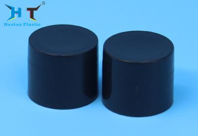 China 20 / 410 Black Plastic Screw Caps Non Spill Foam Liner Or Indcution Liner for sale