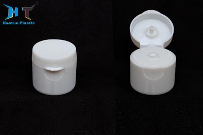 China 24/410 White Ribbed Matt Surface Flip Top Cap , Water Bottle Flip Top for sale