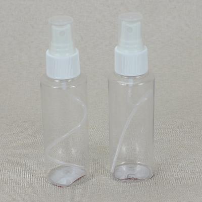 China 100ml PET Clear Cosmetic Serum Bottles 24 / 410 With Spray Dispenser for sale