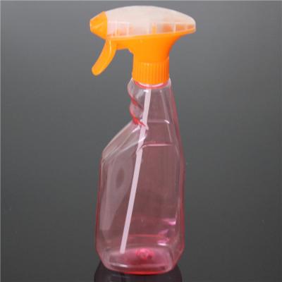 China Home Transparent 500ml Plastic Bottle Custom Logo With Trigger Sprayer for sale