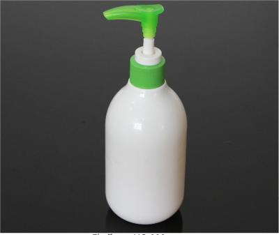 China botellas plásticas redondas de la loción 300ml, botella plástica blanca con el dispensador de la bomba en venta