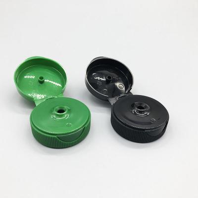 China 38 / 400 Ribbed Flip Top Plastic Caps , Plastic End Caps Free Samples for sale