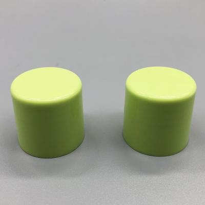 China 24/415 Plastic Bottle Screw Caps Green Color Foam Liner Or Induction Liner for sale