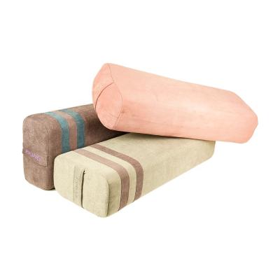 China Classic Hot Sale Washable Custom Cotton Pillow Adjustable Organic Yoga Bolster for sale