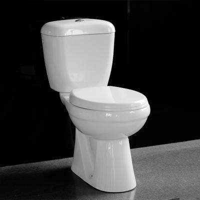 China Double-flow H01S01 Bathroom Wholesale Two Piece American Sanitary Ware Ceramic WC Toilet for sale