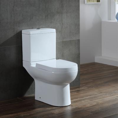 China Bathroom Sanitary Ceramic Narrow Washdown Couples Double-Flow Amazon Amazon Top Ware Two-Piece Toilet for sale