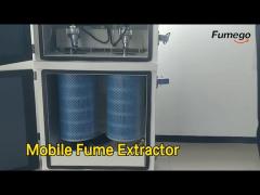 Microcomputer Control Mobile Fume Extractor 750M3/H For Laser Cutting