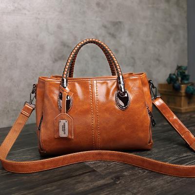 China Lady Ladies Fashion Leather Shoulder Bags Luxury Women European and American Women Handbag 2021 for sale