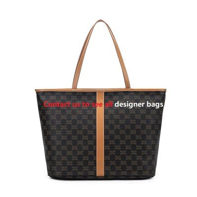 China Lady China Guangzhou factory dropshipping retro famous branded printing luxury women large capacity bag handbag wholesale for sale