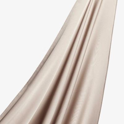 China Soft Touch Feeling Iman Luxury Satin Velvet Silk Khimar Hijab Malaysia Muslim Champagne Shimmer Satin Shawl Hijab Scarves for sale