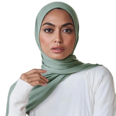 China Soft Touch Feeling Iman fashion Khimar hijab hot sell in Abaya Jersey hijab Middle East Dubai Muslim Hijab Factory Hot Sale Sage color for sale