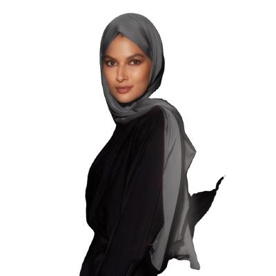 China Soft Touch Feeling IMAN Wholesale Traditional Gunmetal hijab Prayer muslim clothing Hot sell in Malaysia satin hijab modest khimar hijab for sale