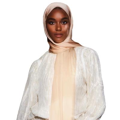 China Soft Touch Feeling IMAN fashion 2023 NEW Wholesale Long Satin Gold Silk Scarf Khimar Hijabs Dubai Hot Styles Ladies Silk Head Scarf Luxury Desig for sale