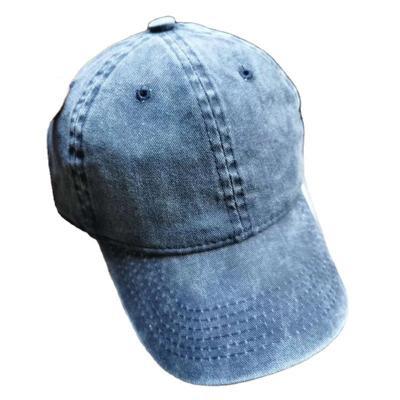 China Bulk COMMON Women Men Made Denim Embroidered Old Sports Mesh Cap Baseball Cowboy Hat for sale