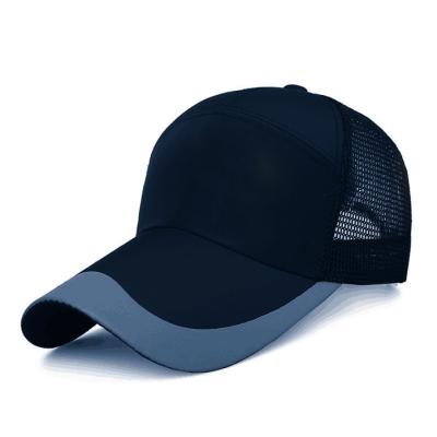 China COMMON New Designer Stylish And Simple Softball Caps Customized Mesh Sports Cap Black Baseball Hats For Men for sale