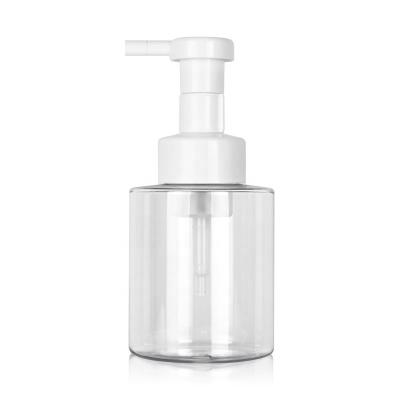 China Plastic Foaming Cosmetic Empty Face Wash 350ml Custom Colors PET Facial Detergent Foam Pump Dispenser Bottle For Hand Sanitizer for sale