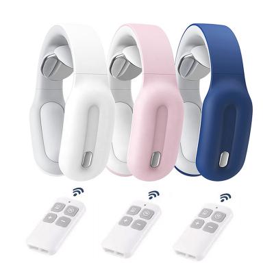 China NECK 2021 Powerful Wireless Mini Electric Ems Neck Massager Intelligent Remote Control Heating Electronic Smart Neck Massager for sale