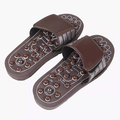 China Foot Wholesale Women Men Non Slip Comfortable Health Care PVC Washroom Bathroom Acupuncture Acupressure Foot Massage Slippers for sale