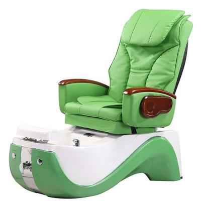 China Luxury hot sale gold foot spa joint systems green foot salon beauty salon pedicure chair for sale