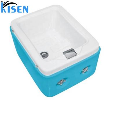 China KISEN Beauty Salon Customized Pedicure Sink Bowls For Foot Spa Massage Chair for sale