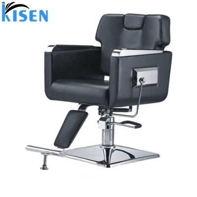 China Heavty-duty KISEN Modern Fashion Chair Barber Shop Hairdressing Styling Chair for sale