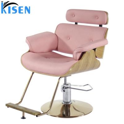 China Heavy-duty KISEN Stylish and Portable Salon Styling Chair Barber Chair for Women for sale