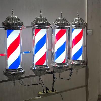 China Modern Wholesale Barber Shop Furniture Barber Shop Furniture High Quality Custom Rotating Led Post For Sale for sale