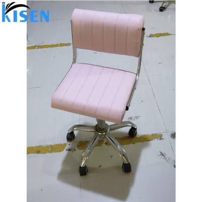 China Modern Hot Selling Master White Color Kisen Chair Beauty Salon Stool Hydraulic Rolling Professional Professional For Beauty Salon for sale