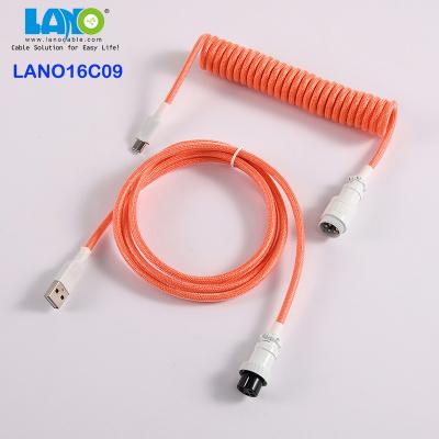 China Speed ​​Dongguan lano fast charging cable custom braided type keyboard wire usb c charger cord wire usb fast cabel en venta