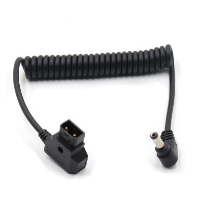 China Industrial spring cable for DC5.5*2.1mm with D-tap plug cable at camera end for sale